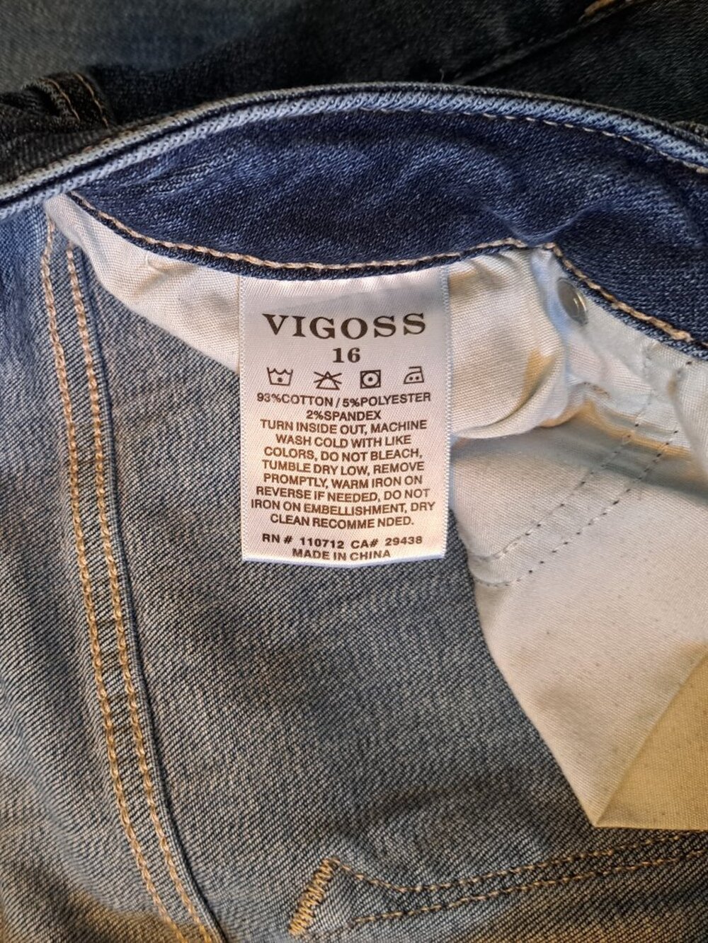 Vigoss Marley Straight Distressed Denim Jeans - Picture 8 of 11
